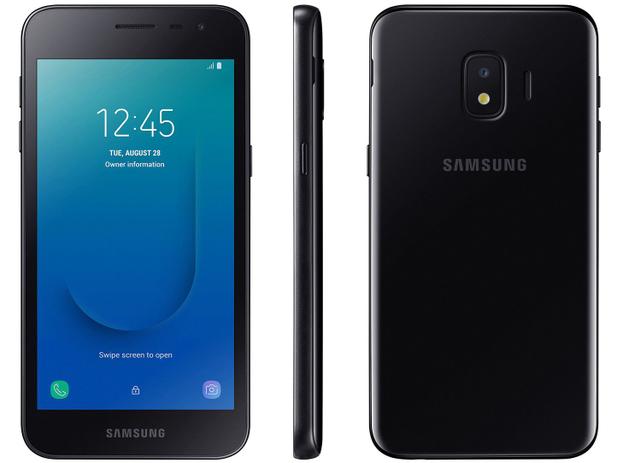 Smartphone Samsung Galaxy J2 Core 16GB Preto 4G - Quad-Core 1GB RAM Tela 5” Câm. 8MP + Selfie 5MP