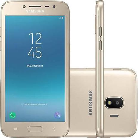 Smartphone Samsung Galaxy J2 Pro Dual Chip Android 7.1 Tela 5" Quad-Core 16GB Câmera 8MP - Dourado