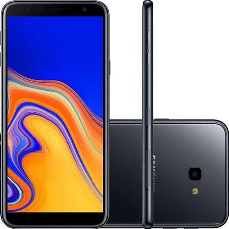 Smartphone Samsung Galaxy J4+, 32GB, Dual Chip, Android, Tela Infinita 6 Pol, 4G Câmera 13MP - Preto Menor preço em Smartphone Samsung Galaxy J4+, 32GB, Dual Chip, Android, Tela Infinita 6 Pol, 4G Câmera 13MP - Preto