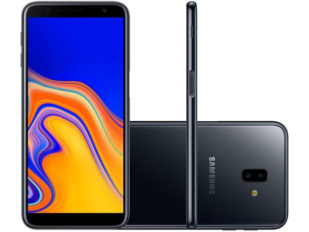 Smartphone Samsung Galaxy J6+ 32GB Preto 4G - 3GB RAM Tela 6” Câm