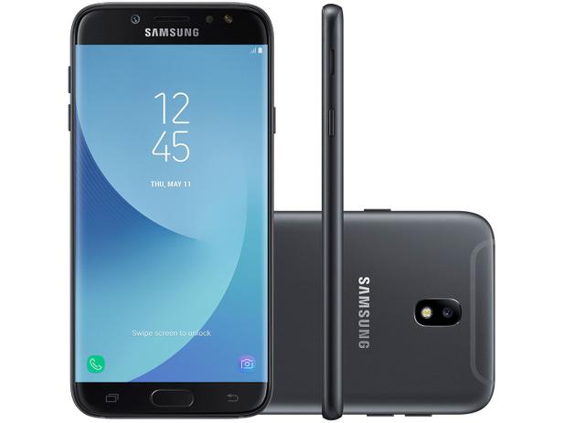 Smartphone Samsung Galaxy J7 Pro 64GB Preto  Dual Chip 4G Câm. 13MP + Selfie 13MP Tela 5,5 
