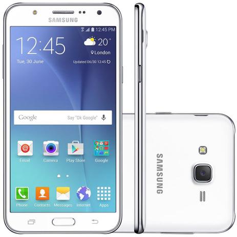 Smartphone Samsung Galaxy J7 SM-J700MZWQZTO 4G 16GB Tela 5.5 Android 5.1 Câmera 13MP Dual Chip