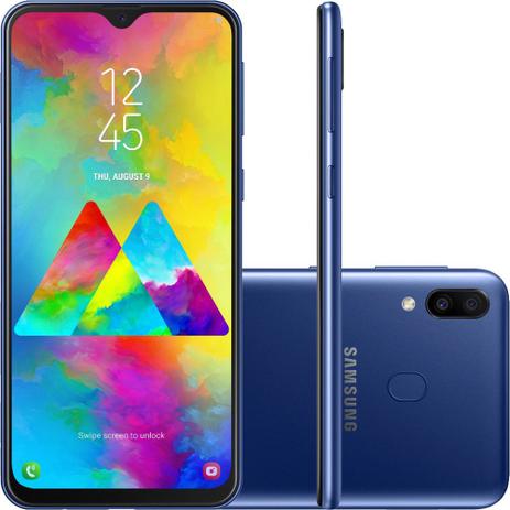 Smartphone Samsung Galaxy M10 32GB Dual Chip Android 8.1 Tela 6,2” Octa-Core 4G Câmera 13+5MP - Azul - Samusung Menor preço em Smartphone Samsung Galaxy M10 32GB Dual Chip Android 8.1 Tela 6,2” Octa-Core 4G Câmera 13+5MP - Azul - Samusung