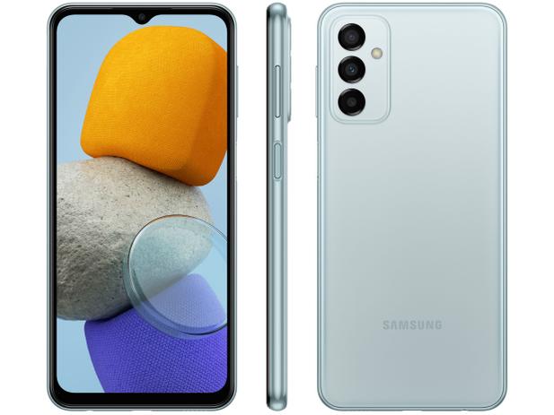 Smartphone Samsung Galaxy M23 128GB Azul 5G Octa-Core 6GB RAM 6,6” Câm. Tripla + Selfie 8MP
