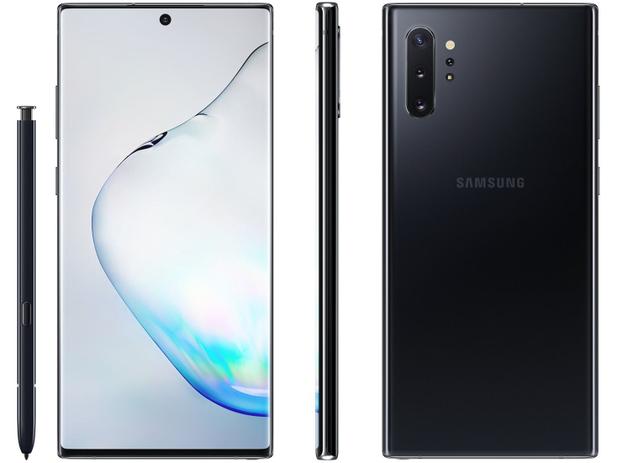Smartphone Samsung Galaxy Note 10+ 256GB Preto 4G - 12GB RAM 6,8” Câm. Quadrupla + Câm. Selfie 10MP Menor preço em Smartphone Samsung Galaxy Note 10+ 256GB Preto 4G - 12GB RAM 6,8” Câm. Quadrupla + Câm. Selfie 10MP