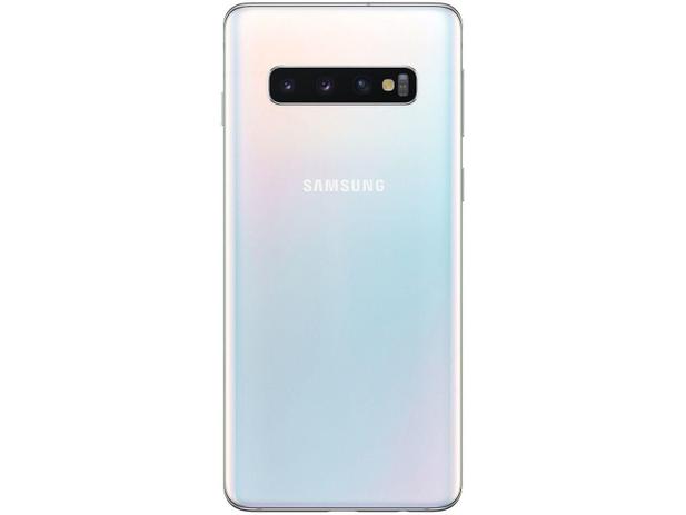 Smartphone Samsung Galaxy S10 128GB Branco 4G - 8GB RAM Tela 6,1” Câm. Tripla + Câm. Selfie 10MP