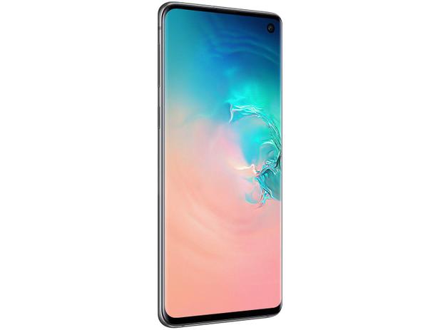 Smartphone Samsung Galaxy S10 128GB Branco 4G - 8GB RAM Tela 6,1” Câm. Tripla + Câm. Selfie 10MP