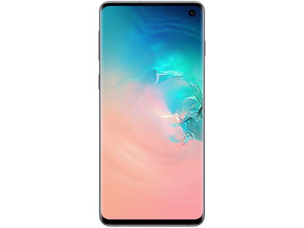 Smartphone Samsung Galaxy S10 128GB Branco 4G - 8GB RAM Tela 6,1” Câm. Tripla + Câm. Selfie 10MP