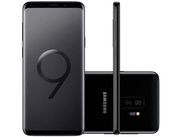 Smartphone Samsung Galaxy S9+ 128GB Preto 4G - 6GB RAM 5,8” Câm. Dupla + Câm. Selfie 8MP