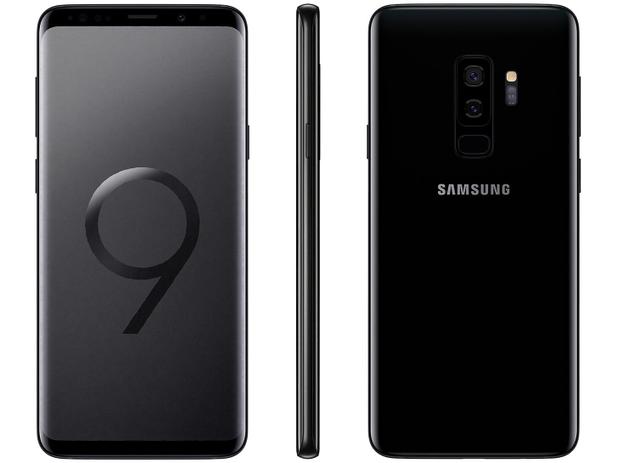 Smartphone Samsung Galaxy S9+ 128GB Preto 4G - 6GB RAM Tela 6.2” Câm. Dupla + Câm. Selfie 8MP Menor preço em Smartphone Samsung Galaxy S9+ 128GB Preto 4G - 6GB RAM Tela 6.2” Câm. Dupla + Câm. Selfie 8MP