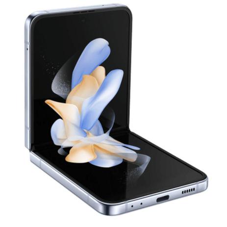 Menor preço em Smartphone Samsung Galaxy Z-Flip4 5GB 128GB Dual Chip SM-F721BLBJZTO Azul