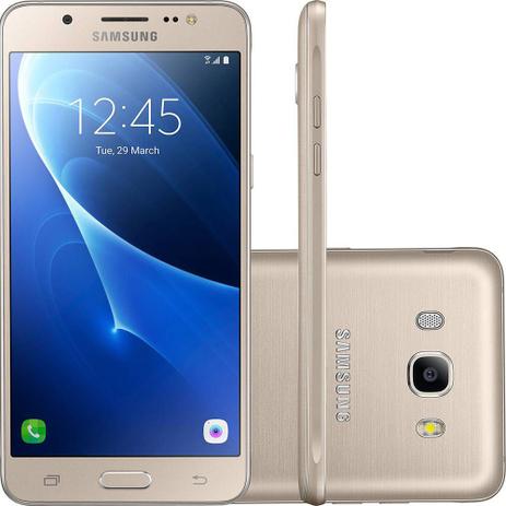 Smartphone Samsung J510 Galaxy J5 Metal Dourado 16GB Menor preço em Smartphone Samsung J510 Galaxy J5 Metal Dourado 16GB