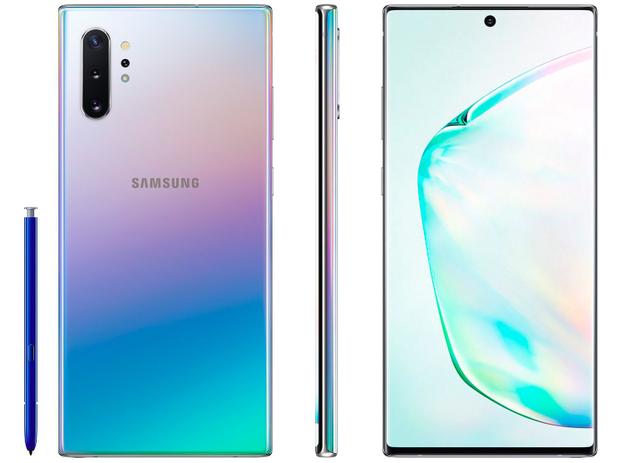 Smartphone SamsungGalaxy Note 10+ 256GB Prata 4G - 12GB RAM 6,8” Câm. Quadrupla + Câm. Selfie 10MP é boa?