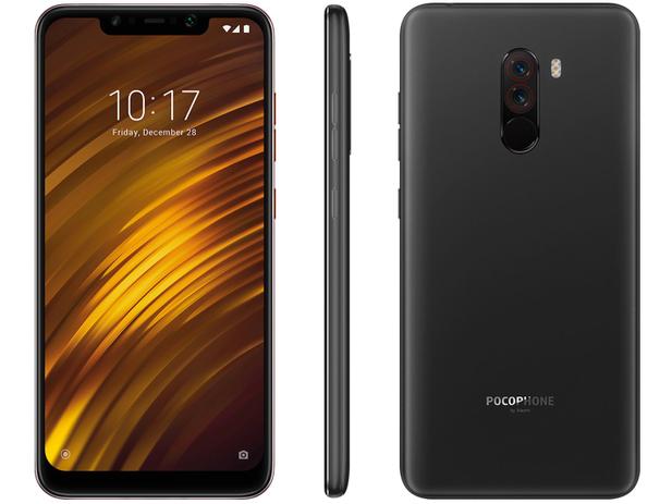 Smartphone Xiaomi Pocophone F1 128GB Preto Grafite - 4G 6GB RAM 6,18” Câm. Dupla + Câm. Selfie 20MP Menor preço em Smartphone Xiaomi Pocophone F1 128GB Preto Grafite - 4G 6GB RAM 6,18” Câm. Dupla + Câm. Selfie 20MP