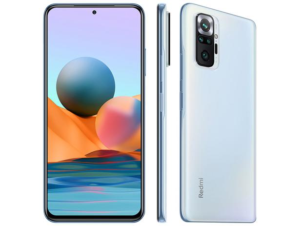 Smartphone Xiaomi Redmi Note 10 Pro 128GB Azul 4G+ - 6GB RAM Tela 6,67” Câm. Quádrupla + Selfie 16MP Menor preço em Smartphone Xiaomi Redmi Note 10 Pro 128GB Azul 4G+ - 6GB RAM Tela 6,67” Câm. Quádrupla + Selfie 16MP