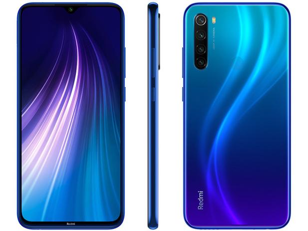 Smartphone Xiaomi Redmi Note 8 64GB Azul Neptune - Blue 4GB RAM 6,3” Câm. Quádrupla Câm. Selfie 13MP Menor preço em Smartphone Xiaomi Redmi Note 8 64GB Azul Neptune - Blue 4GB RAM 6,3” Câm. Quádrupla Câm. Selfie 13MP