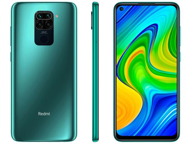 Smartphone Xiaomi Redmi Note 9 64GB Verde 4G - 3GB RAM 6,53” Câm. Quádrupla + Selfie 13MP