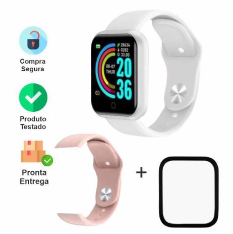 relógio smartwatch p70 sport bracelet duas pulseiras