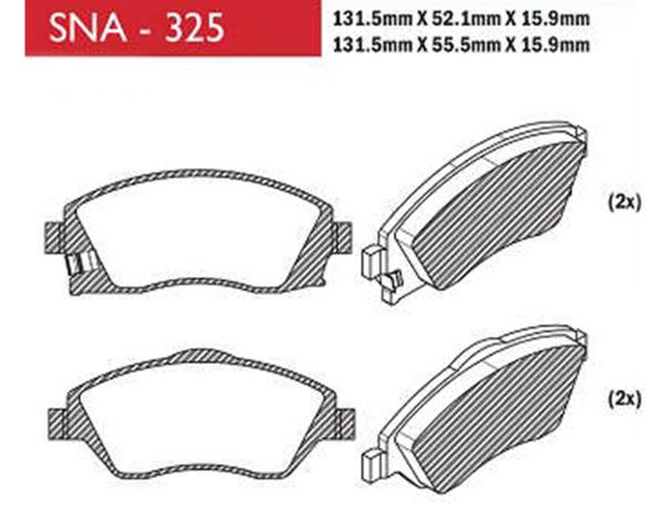 Sna-325 pastilha de freio dianteira novo corsa montana montana - Speed brake Menor preço em Sna-325 pastilha de freio dianteira novo corsa montana montana - Speed brake