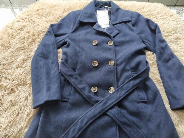 sobretudo feminino azul marinho