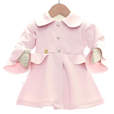 sobretudo feminino rosa