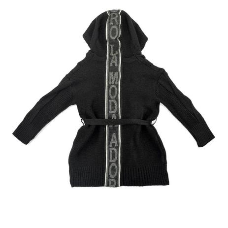 sobretudo tricot preto