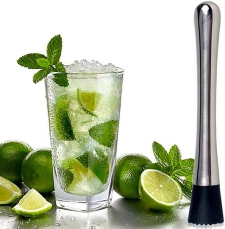 Socador Macerador Caipirinha Inox Amassador Barman Bar Limão - Home é boa?