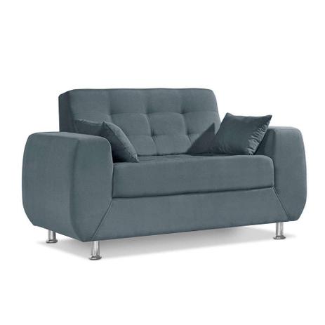 Sofá 2 Lugares Aruba Suede Cinza - Premium Estofados Menor preço em Sofá 2 Lugares Aruba Suede Cinza - Premium Estofados