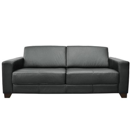 Sofá 2 Lugares Estocolmo 155cm Couro Negro - Gran Belo Menor preço em Sofá 2 Lugares Estocolmo 155cm Couro Negro - Gran Belo