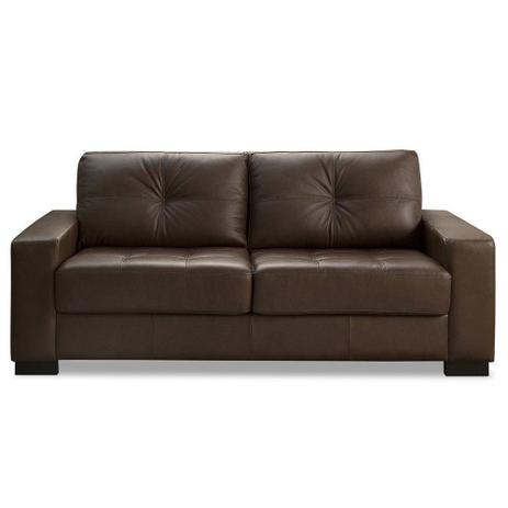 Sofá 2 Lugares Milão 150cm Couro Caramelo - Gran Belo Menor preço em Sofá 2 Lugares Milão 150cm Couro Caramelo - Gran Belo