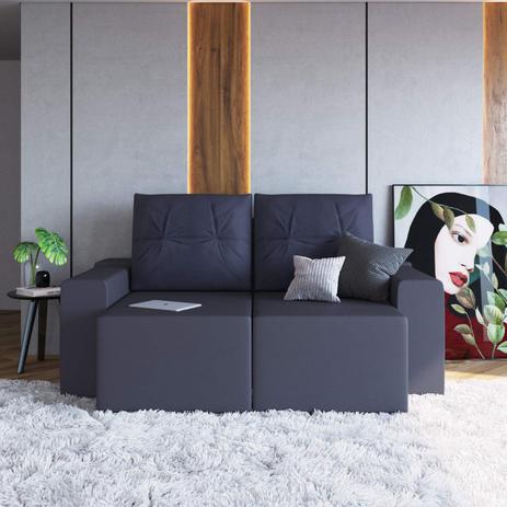 Sofá 2 Lugares Retrátil Suede Veludo Miami Espresso Móveis Petróleo Menor preço em Sofá 2 Lugares Retrátil Suede Veludo Miami Espresso Móveis Petróleo