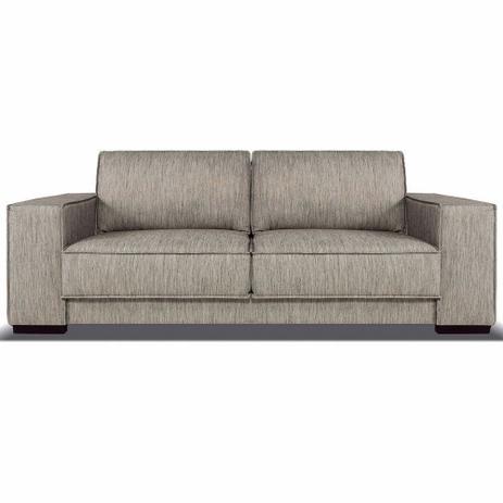 Sofá 3 Lugares Amsterdam 222cm Linho Marrom - Gran Belo Menor preço em Sofá 3 Lugares Amsterdam 222cm Linho Marrom - Gran Belo