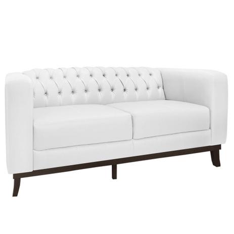 Sofá 3 Lugares Ravena 220cm Couro Branco Fosco - Gran Belo Menor preço em Sofá 3 Lugares Ravena 220cm Couro Branco Fosco - Gran Belo
