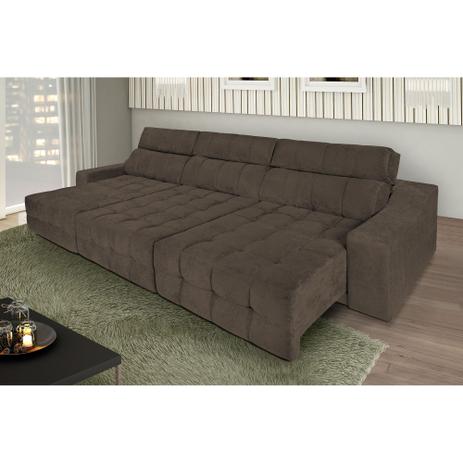 Sofá 6 Lugares Connect Retrátil e Reclinável Suede Amassado Marrom - Rifletti estofados Menor preço em Sofá 6 Lugares Connect Retrátil e Reclinável Suede Amassado Marrom - Rifletti estofados