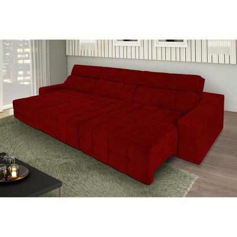 Sofá 6 Lugares Connect Retrátil e Reclinável Suede Amassado Vermelho - Rifletti estofados é boa?