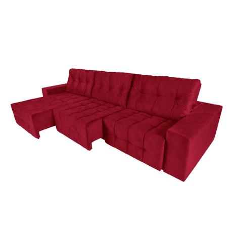 Sofá 6 Lugares Florença Retrátil E Reclinável Pena - Rifletti Vermelho - Rifletti estofados Menor preço em Sofá 6 Lugares Florença Retrátil E Reclinável Pena - Rifletti Vermelho - Rifletti estofados