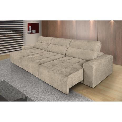 Sofá 6 Lugares Roma Retrátil e Reclinável 3,20m Suede Amassado Bege - Rifletti Estofados Menor preço em Sofá 6 Lugares Roma Retrátil e Reclinável 3,20m Suede Amassado Bege - Rifletti Estofados
