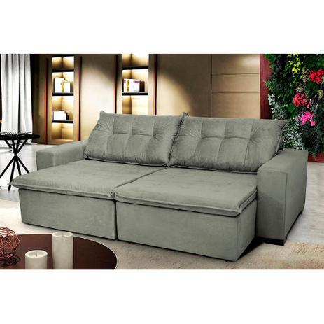 Sofá Austrália 3,12 Mts Retrátil, Reclinável Com Molas e Pillow no Assento Tecido Suede Cinza - Cama InBox é ruim? Sofá Austrália 3,12 Mts Retrátil, Reclinável Com Molas e Pillow no Assento Tecido Suede Cinza - Cama InBox é boa?