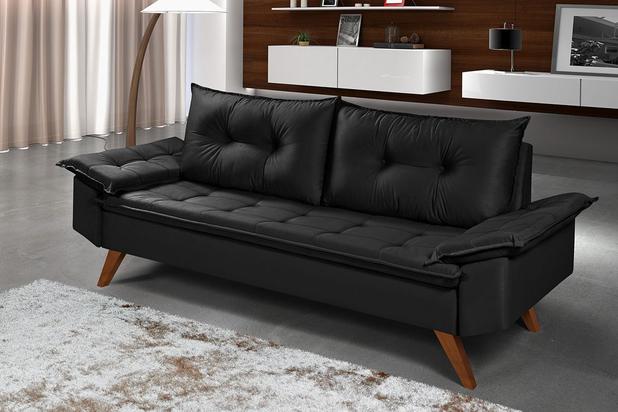 Sofa Bariloche 3 Lugares Retro Em Suede Essencial Estofados Menor preço em Sofa Bariloche 3 Lugares Retro Em Suede Essencial Estofados