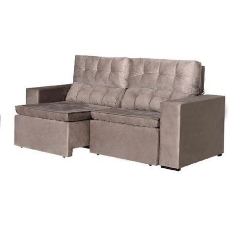Sofá Bom Pastor Malibu retrátil e reclinável 3 Lugares com Pillow Top em tecido Suede - Castor - Moveis bom pastor é boa?