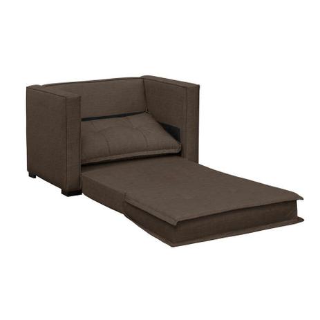 Sofá-Cama 1 Lugar Solteiro Londres Suede Marrom - Dmonegatto Menor preço em Sofá-Cama 1 Lugar Solteiro Londres Suede Marrom - Dmonegatto