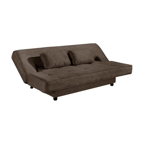 Menor preço em Sofá-Cama 3 Lugares Casal Elite Suede Amassado Marrom American - American comfort
