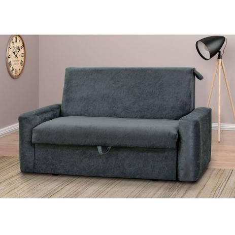 Sofá cama carol 2 lugares com báu embutido - cinza - Matrix é boa?