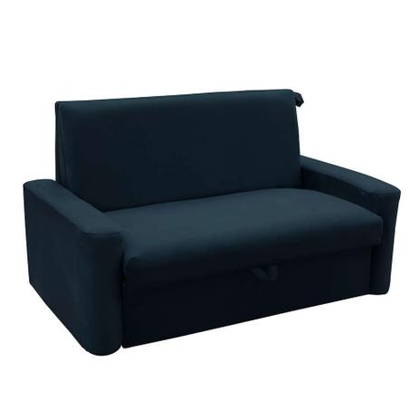 Sofá-Cama Casal 2 Lugares Carol Veludo Chumbo - Matrix Menor preço em Sofá-Cama Casal 2 Lugares Carol Veludo Chumbo - Matrix