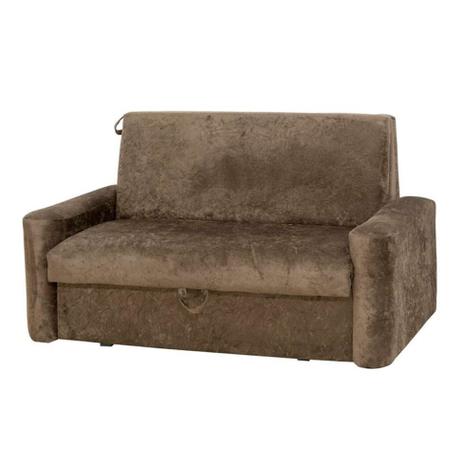 Sofá-Cama Casal 2 Lugares com Baú Carol Suede Amassado Marrom - Matrix é boa?