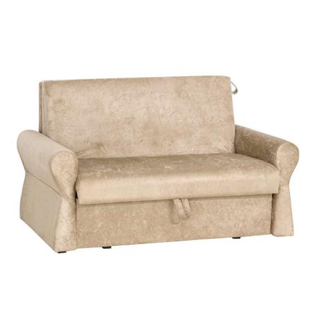 Sofá-Cama Casal 2 Lugares Nivea Suede com Baú Cappuccino - Matrix é boa?
