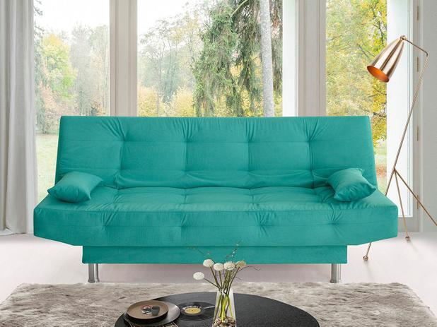 Sofá-Cama Casal 3 Lugares Velveteen Reclinável  - 2 Almofadas Viero Móveis Anne é boa?