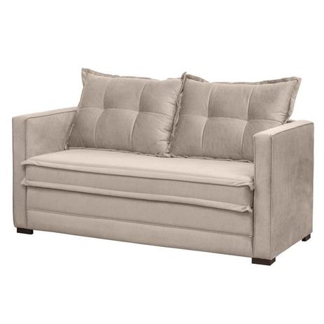 Sofá Cama Casal Londres Suede Bege - D'Monegatto Menor preço em Sofá Cama Casal Londres Suede Bege - D'Monegatto