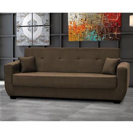 Sofá Cama Casal Matrix Roberta 3 Lugares Suede Marrom é boa?