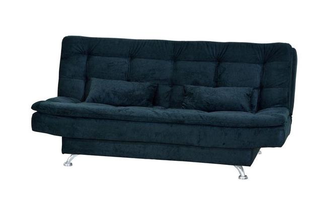 Sofá Cama Casal Reclinável Salomé - Preto Suede amassado - Matrix Menor preço em Sofá Cama Casal Reclinável Salomé - Preto Suede amassado - Matrix